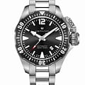 Hamilton Hamilton Khaki Navy Frogman H77605135  H77605135 механические мужские часы  черный циферблат, браслет нержавеющая сталь — вид спереди