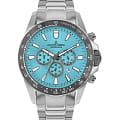 Jacques Lemans Jacques Lemans Liverpool 1-2140K  1-2140K кварцевые мужские часы  голубой циферблат, браслет нержавеющая сталь с pvd-покрытием — вид спереди