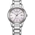Citizen Citizen Eco-Drive FE1241-71Z  FE1241-71Z кварцевые женские часы  розовый циферблат, браслет нержавеющая сталь — вид спереди