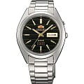Orient Orient EM0401SB (FEM0401SB)  FEM0401SB механические мужские часы  черный циферблат, браслет  — вид спереди
