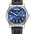 Breitling Breitling Aviator 8 Automatic Day & Date 41 A45330101C1X4  A45330101C1X4 механические мужские часы  синий циферблат, браслет кожаный — вид спереди