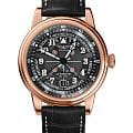 Aviator Aviator Douglas Day Date V.3.36.2.285.4  V.3.36.2.285.4 механические мужские часы  черный циферблат, браслет кожаный — вид спереди