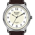 Нестеров Нестеров H0282C02-11FА  H0282C02-11FA кварцевые мужские часы  белый циферблат, браслет кожаный — вид спереди