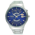 Orient Orient EU00002D (FEU00002D)  FEU00002D механические мужские часы  синий циферблат, браслет  — вид спереди