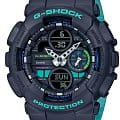Casio Casio G-Shock GMA-S140-2A  GMA-S140-2A электронные женские часы  черный циферблат, браслет пластик — вид спереди