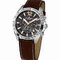 Jacques Lemans Jacques Lemans  42-5C  42-5C кварцевые мужские часы  черный циферблат, браслет кожаный — вид спереди