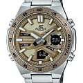 Casio Casio Edifice EFV-C110D-5ADF (EFV-C110D-5A) EFV EFV-C110D-5ADF кварцевые мужские часы  бежевый циферблат, браслет нержавеющая сталь — вид спереди