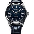 Seiko Seiko Presage SPB069J1  SPB069J1 механические мужские часы  синий циферблат, браслет кожаный — вид спереди