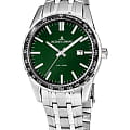 Jacques Lemans Jacques Lemans 1-2022K  1-2022K кварцевые мужские часы  зеленый циферблат, браслет нержавеющая сталь — вид спереди