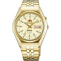 Orient Orient EM0B01EC (FEM0B01EC)  FEM0B01EC механические мужские часы  шампань циферблат, браслет  — вид спереди
