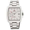 Orient Orient FPAB002W (FFPAB002W)  FFPAB002W механические мужские часы  белый циферблат, браслет  — вид спереди