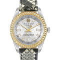 Philipp Plein Philipp Plein Queen PWDAA0121  PWDAA0121 кварцевые женские часы  серебристый циферблат, браслет кожаный — вид спереди