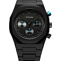 D1 Milano D1 Milano Polychrono PHBJ07  PHBJ07 кварцевые мужские часы  черный циферблат, браслет пластик — вид спереди