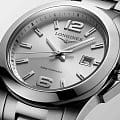 Longines Longines Conquest L3.376.4.76.6  — детали корпуса и нержавеющая сталь
