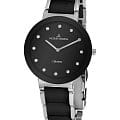 Jacques Lemans Jacques Lemans High Tech Ceramic 42-7G  42-7G кварцевые женские часы  черный циферблат, браслет керамика — вид спереди