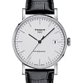 Tissot Tissot Everytime Swissmatic T109.407.16.031.00 Everytime T1094071603100 механические мужские часы  белый циферблат, браслет кожаный — вид спереди