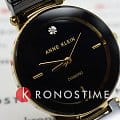 Anne Klein Anne Klein Diamond 1018BKBK  американские женские часы на браслете нержавеющая сталь с ip-покрытием боковой вид