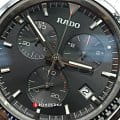 Rado Rado Hyperchrome Chronograph R32259153 кварцевые мужские часы часы, крупный план черный циферблат