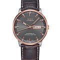 Mido Mido Commander Chronometer M021.431.26.061.00  M0214312606100 механические мужские часы  серый циферблат, браслет кожаный — вид спереди