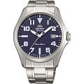 Orient Orient ER2D006D (FER2D006D)  FER2D006D механические мужские часы  синий циферблат, браслет  — вид спереди