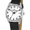Jacques Lemans Jacques Lemans 1-2070B  1-2070B кварцевые мужские часы  белый циферблат, браслет кожаный — вид спереди