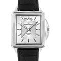 Jacques Lemans Jacques Lemans 1-1537B  1-1537B кварцевые мужские часы  серебристый циферблат, браслет кожаный — вид спереди