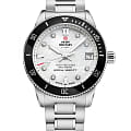 Swiss Military by Chrono Swiss Military by Chrono Сверхточные SM34089.03  SM34089.03 кварцевые женские часы  перламутровый циферблат, браслет нержавеющая сталь — вид спереди
