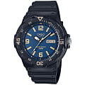 Casio Casio Illuminator MRW-200H-2B3VDF (MRW-200H-2B3)  MRW-200H-2B3 кварцевые мужские часы  синий циферблат, браслет пластик — вид спереди