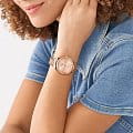 Оригинальные часы Fossil Fossil Scarlette ES5258 кварцевые калибр механизма  общий вид