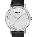 Tissot Tissot Everytime Large T109.610.16.031.00 Everytime T1096101603100 кварцевые мужские часы белый циферблат, браслет кожаный — вид спереди