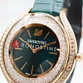 Swarovski Swarovski Crystalline Aura 5644078 женские часы зеленый циферблат на запястье