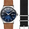 George Kini George Kini GK.11.S.4S.3.3.0  GK.11.S.4S.3.3.0 кварцевые мужские часы  синий циферблат, браслет тканевый — вид спереди
