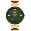 Lee Cooper Lee Cooper LC07711.270  LC07711.270 кварцевые женские часы  зеленый циферблат, браслет нержавеющая сталь с ip-покрытием — вид спереди