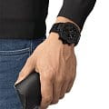 Tissot Tissot T-Race Powermatic 80 Т141.417.37.061.00 механические мужские часы часы, крупный план черный циферблат