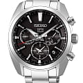 Seiko Seiko Astron GPS Solar SSH021J1  SSH021J1 кварцевые мужские часы  черный циферблат, браслет нержавеющая сталь — вид спереди