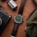 Seiko Seiko Prospex SPB121J1 механические мужские часы часы, крупный план зеленый циферблат