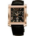Orient Orient ETAC007B (FETAC007B)  FETAC007B механические мужские часы  черный циферблат, браслет 18-каратное желтое золото — вид спереди
