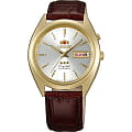 Orient Orient EM0401XW (FEM0401XW)  FEM0401XW механические мужские часы  серый циферблат, браслет кожа + текстиль — вид спереди