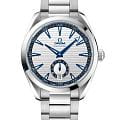 Omega Omega Seamaster Aqua Terra 220.10.41.21.02.004 Aqua Terra 22010412102004 механические мужские часы  серебристый циферблат, браслет нержавеющая сталь — вид спереди