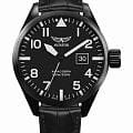 Aviator Aviator Airacobra V.1.22.5.148.4  V.1.22.5.148.4 кварцевые мужские часы  черный циферблат, браслет кожаный — вид спереди