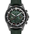 Lee Cooper Lee Cooper LC07816.077  LC07816.077 кварцевые мужские часы  черный циферблат, браслет кожаный — вид спереди