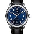 Breitling Breitling Aviator 8 Automatic 41 A17315101C1X2  A17315101C1X2 механические мужские часы  синий циферблат, браслет кожаный — вид спереди
