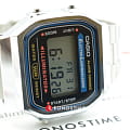 Casio Casio Collection A-168WA-1 Retro наручные мужские часы фото под углом.