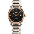 Longines Longines Master Collection L2.257.5.59.7  L22575597 механические женские часы  черный циферблат, браслет нержавеющая сталь — вид спереди