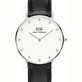 Daniel Wellington Daniel Wellington Classic Sheffield DW00100080  DW00100080 кварцевые женские часы  белый циферблат, браслет кожаный — вид спереди