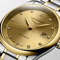 Longines Longines Master Collection L2.793.5.37.7 механические мужские часы часы, крупный план золотой циферблат