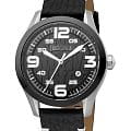 Just Cavalli Just Cavalli Gents JC1G108L0035  JC1G108L0035 кварцевые мужские часы  черный циферблат, браслет кожаный — вид спереди