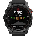 Garmin Garmin Fenix 7s 010-02539-13  010-02539-13 электронные мужские часы  цветной циферблат, браслет силикон — вид спереди