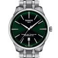 Tissot Tissot Chemin des Tourelles Powermatic 80 T139.407.11.091.00 Chemin des Tourelles T1394071109100 механические мужские часы  зеленый циферблат, браслет кожаный — вид спереди