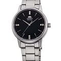 Orient Orient RA-NB0101B  RA-NB0101B механические женские часы  черный циферблат, браслет нержавеющая сталь — вид спереди